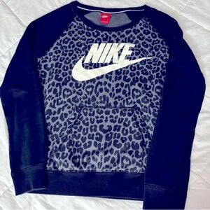 Nike Crewneck Sweater with Cheetah Print